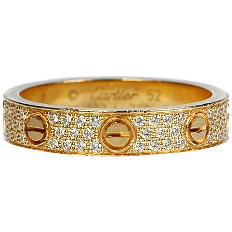 cartier diamond ring gold|cartier wedding ring with diamond.